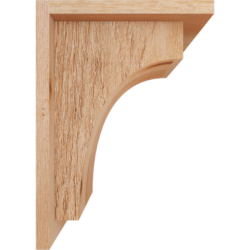 Corbeau Huntington avec plaque arrière, H 14 po x l 8 po x P 10 po, Cèdre rouge, Sciage brut