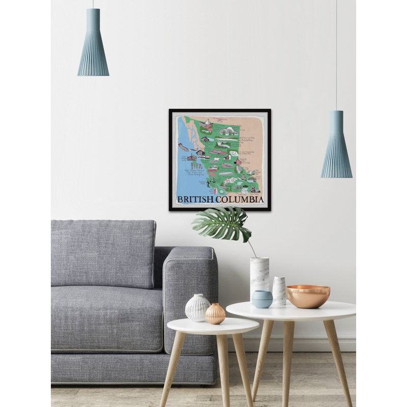 «British Columbia Adventures», reproduction encadrée, H 12 po x l 12 po x P 1,5 po