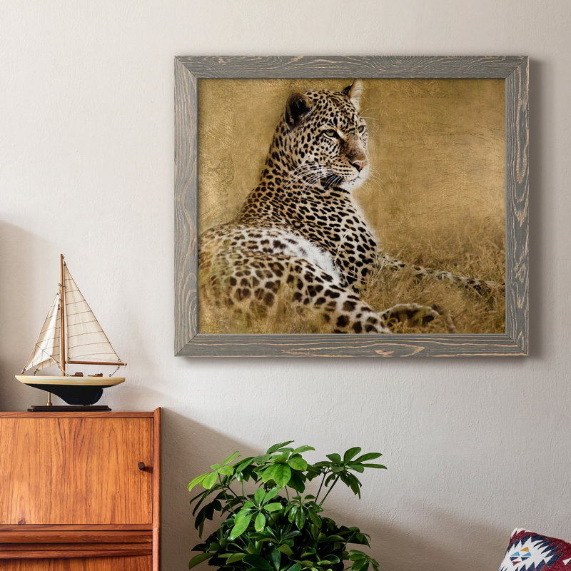 Tall Grass Gold - Photographie de cadre photo sur toile, H 24 po x l 18 po x P 1,5 po, Gris
