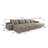 Boneless 135"Large Size Modular Cloud Sofa 6 Seats Down Sofa Bed Apartment Living Room Sofa ,No Assembly Required-1199824788