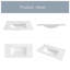 91cm Ceramic Single Bathroom Vanity Top with Sink