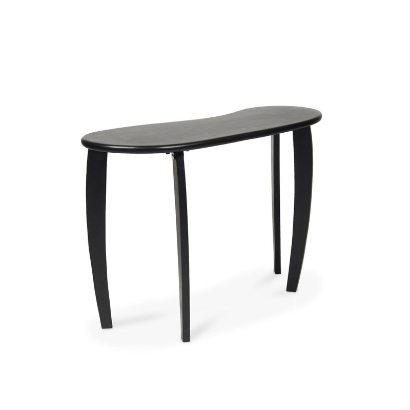 120cm Solid Wood Console Table, Black