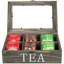MyGift Wood Tea Box
