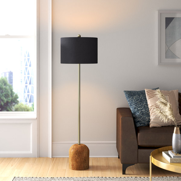 Brass Floor Lamp With Brass Empire Shade – The Well Appointed