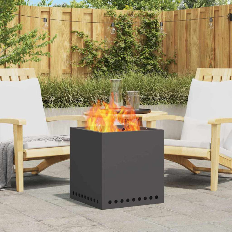 Modern Smokeless Fire Pit, Black