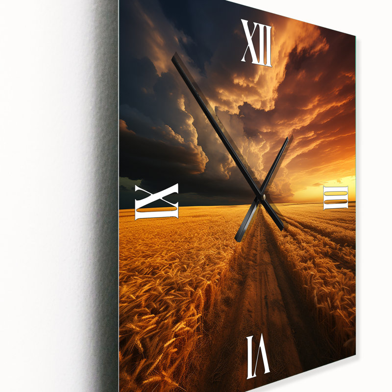 Horloge murale Golden Fieldsa, H 32 po x l 24 po x P 1 po