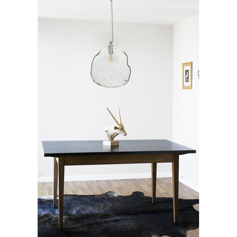 Bubble Geometric Pendant, Matte Black, LED, 1