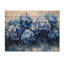 Aqua Hydrangeas On Ink River - Hydrangea Wood Wall Art - On Natural Pine Wood-1200934328