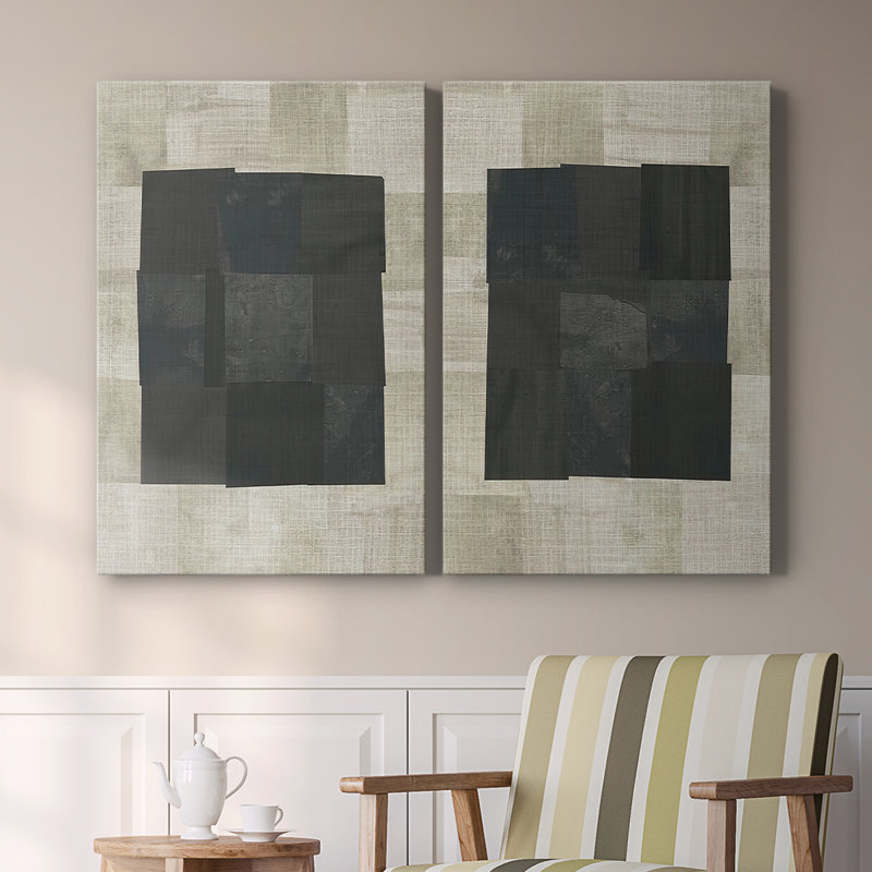 Floating Block I-Premium Gallery Wrapped Canvas -Ready to Hang, 18" H x 24" W