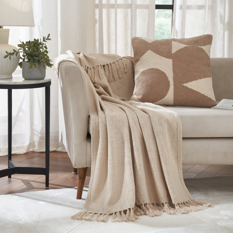 Chalamet Throw Blanket, Beige