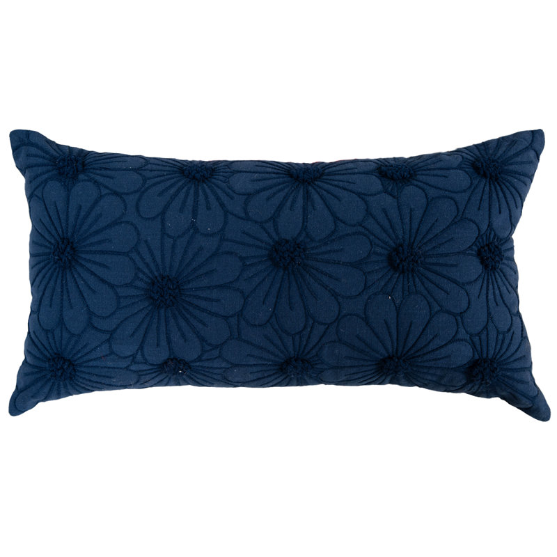 Coussin 100% coton, Polyester, Marine