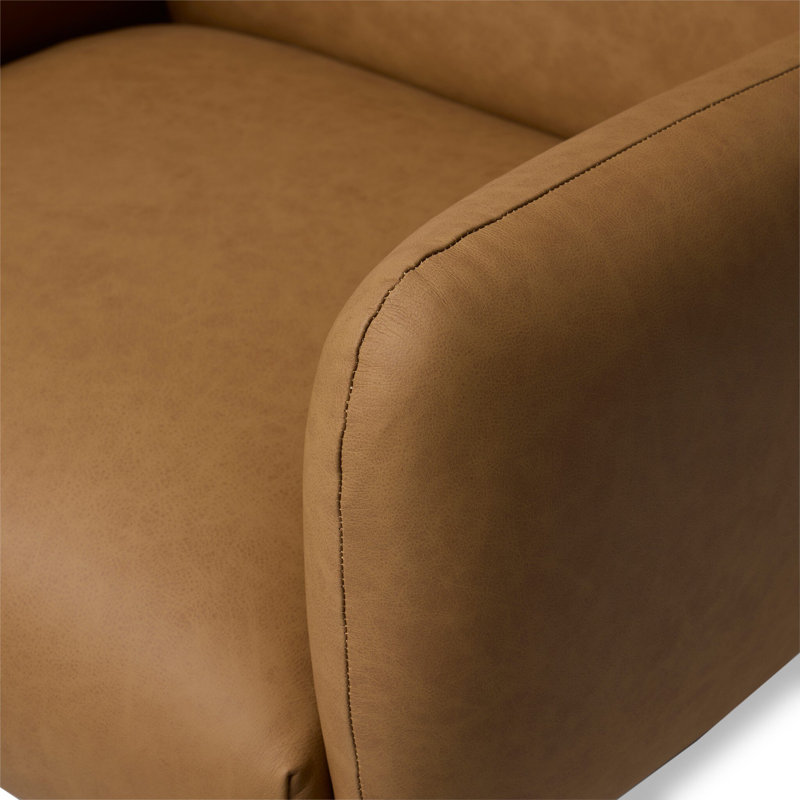 Wayland Leather Swivel Executive Chair, Maestro Camel
