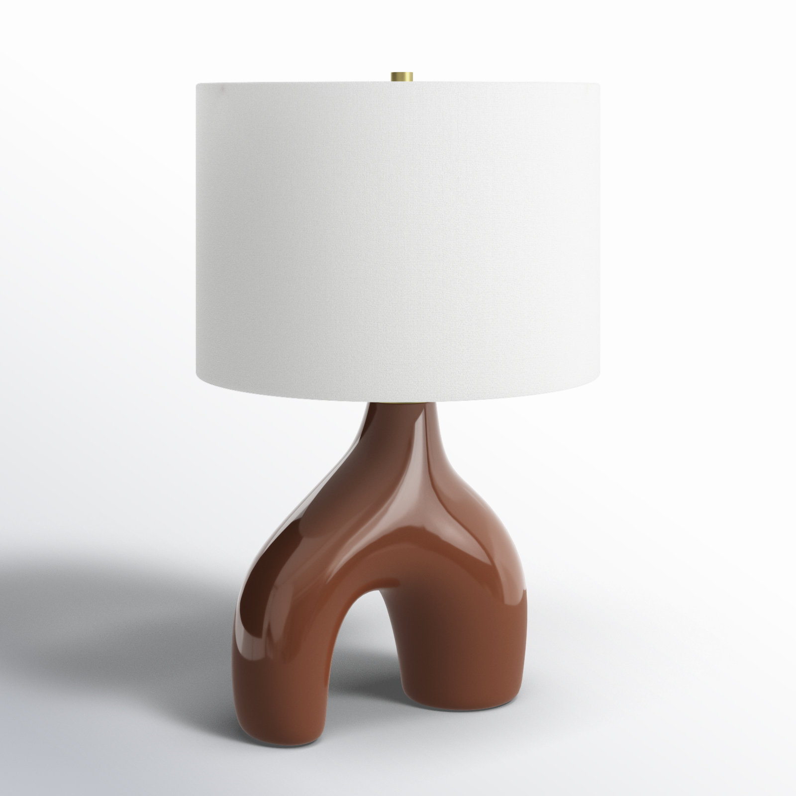 Arlis Ceramic Table Lamp, Brown