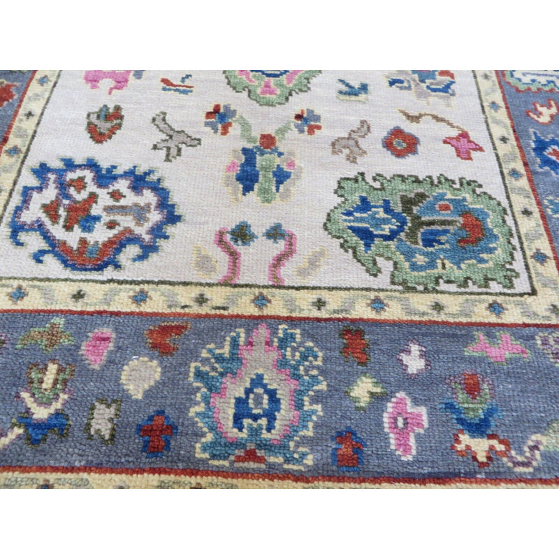 Tapis rectangulaire en laine 4 pi 1 po x 5 pi 11 po One-of-a-Kind Rectangle Harmander