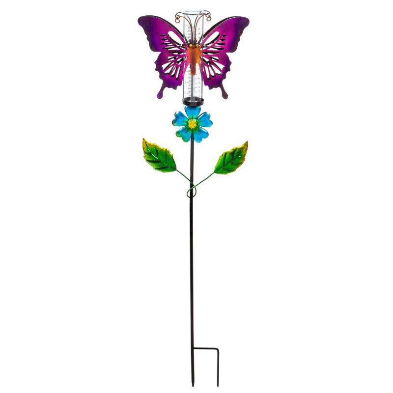 Jauge de pluie papillon
