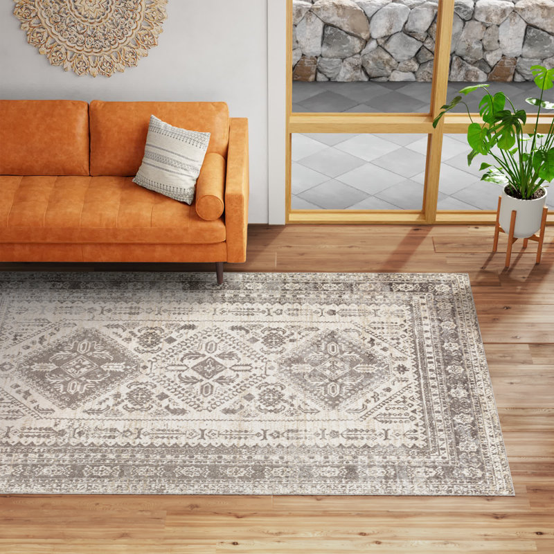 Dickison Washable Oriental Indoor Rug, Rectangle 7'10" x 10'