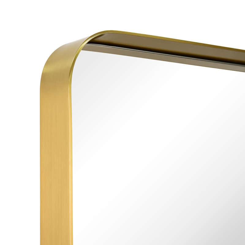 Keaton Mirror, 30" x 22, Brushed Gold