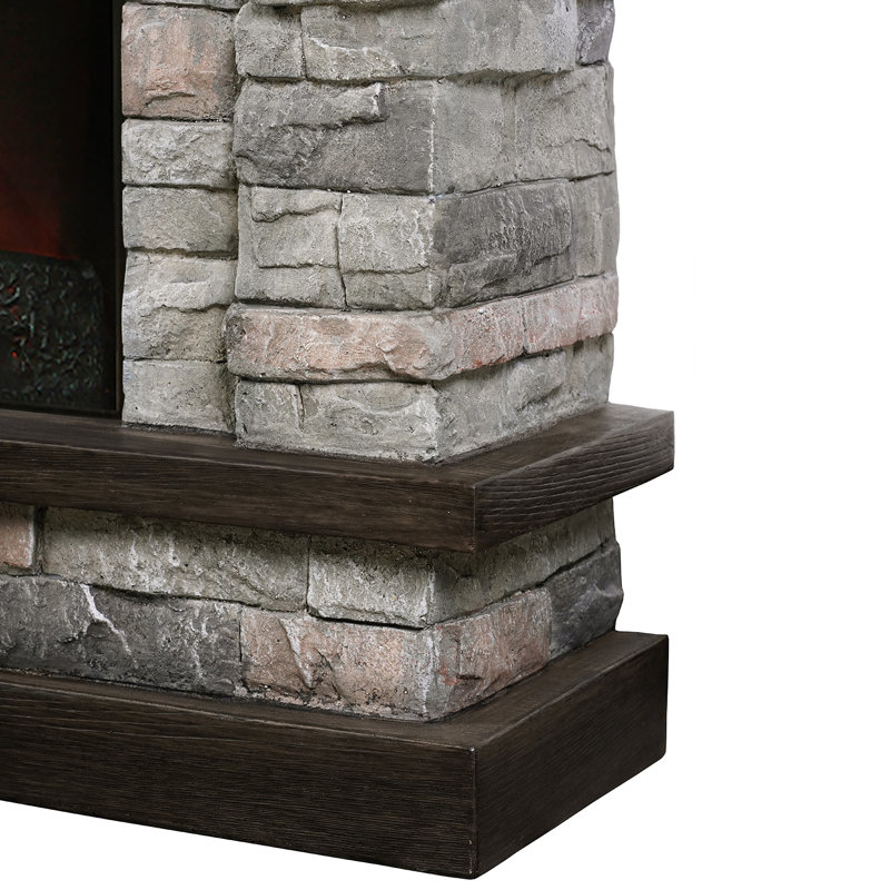 Electric Fireplace With Mantel