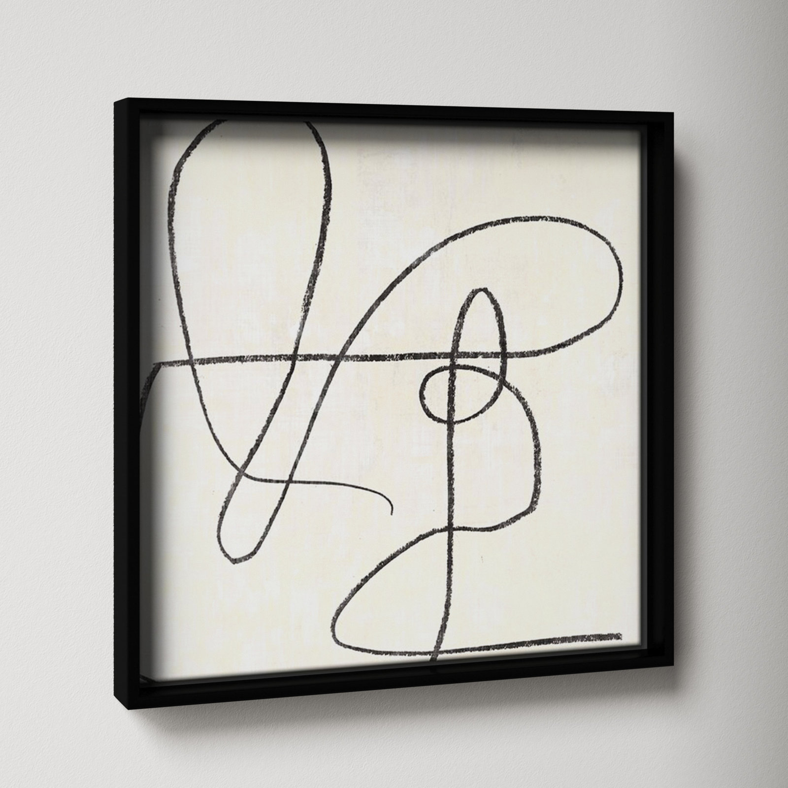Juxtaposing, 17.5" H x 17.5" W, Black