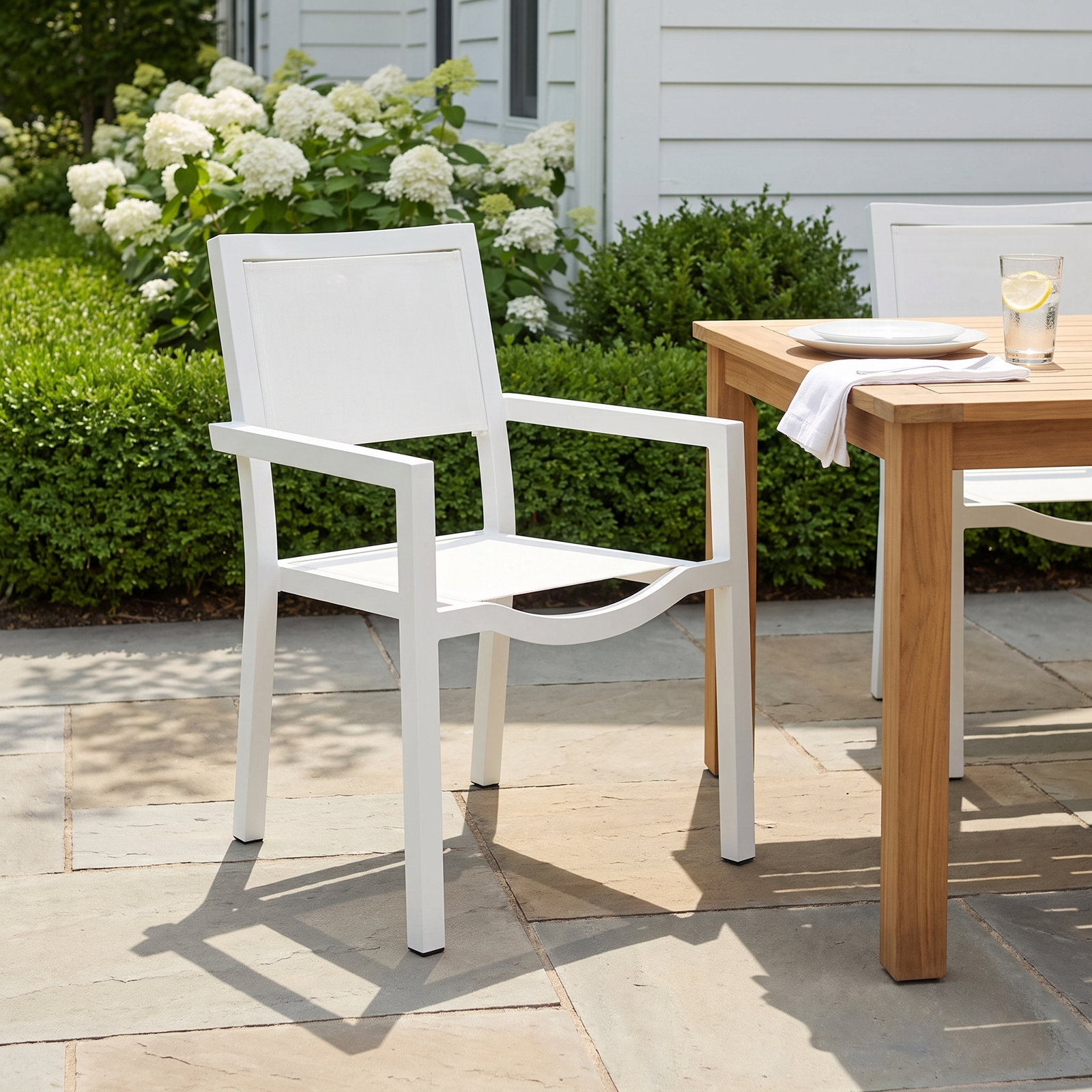Curacao Stackable Aluminum Patio Armchair