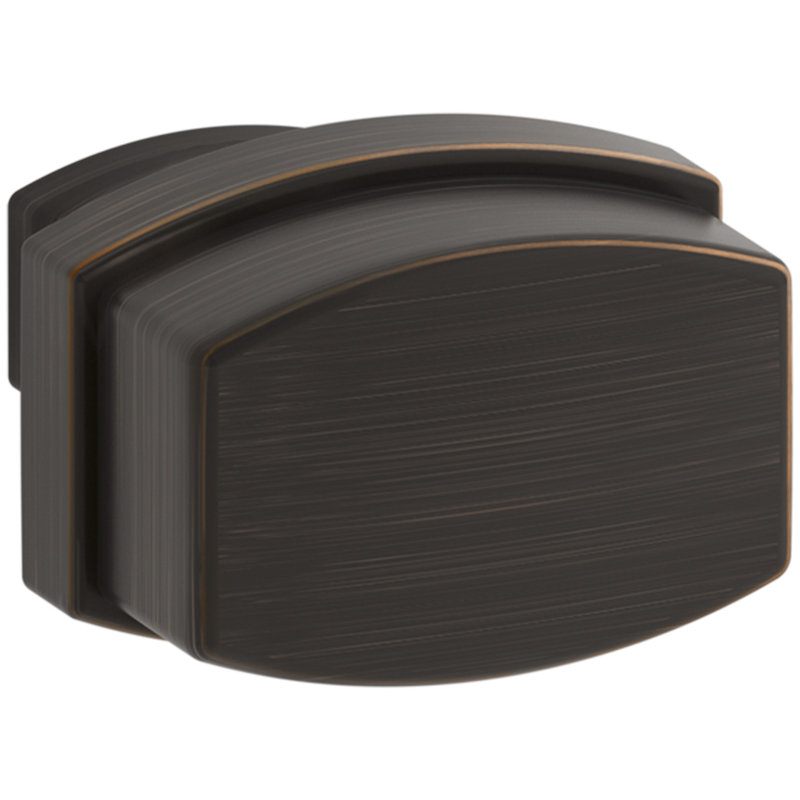 Bancroft 1 1/4" Length Rectangle Knob, Bronze huilé