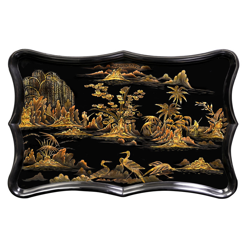 Chinoiserie Solid Wood Cocktail Table