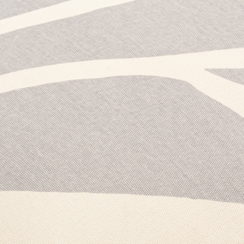 Abstract Down Throw Pillow, Medium Gray/Beige