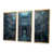 Toile avec cadre flottant or