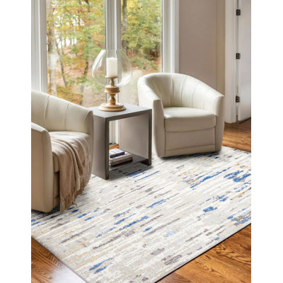 Tapis gris Juniper 5 pi 0 po x 8 pi 0 po