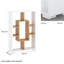 Euphrasie 92.5 cm H x 60 cm W Geometric Bookcase-280632037