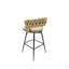 Ensemble de tabourets de bar 28 po en cuir technique 28 po avec tabourets à pieds sans îlot de cuisine réglable, 360 tabourets de bar pivotants avec repose-pieds-1856673905-1856673907