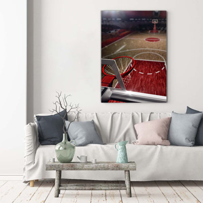 Basketball Playground - Wrapped Canvas Print