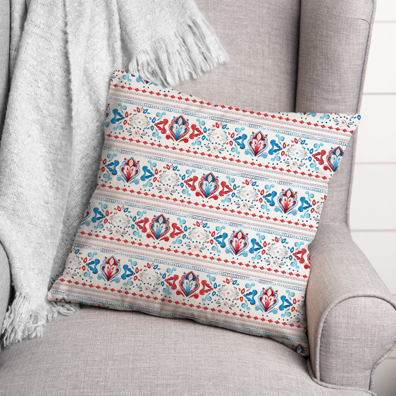 Outdoor Reversible Throw Pillow