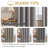 Linen Blended Blackout Curtains, 84 Inch Long, Full Light Blocking, Nickel Grommet, 2 Panels, Heathered Dove-2132019674-2132019694