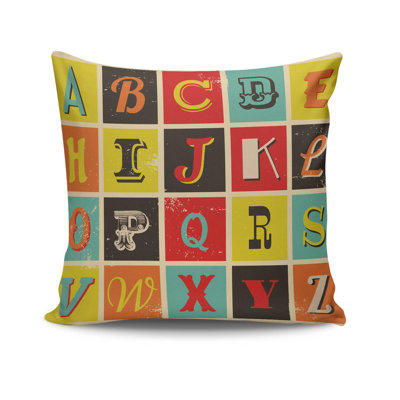 Decorative Cushion, 17.0 x 17.0 Inches, 50% Cotton / 50% Polyester, Machine Washable, Ironable, Silicone Filling, Concealed Zip Closure | Soft & Stylish Throw Pillow for Living Room, Bedroom, & Office Décor