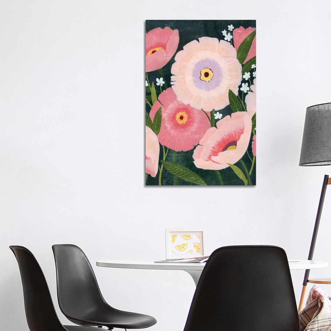 Nighttime Blooms I by Grace Popp - Wrapped Canvas Gallery-Wrapped Canvas GiclÃ©e