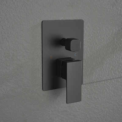 Système de douche à pression équilibrée à 2 fonctions avec valve brute et douchette multifonction