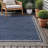 Blue/Gray Geometric Indoor/Outdoor Rug-2022484026