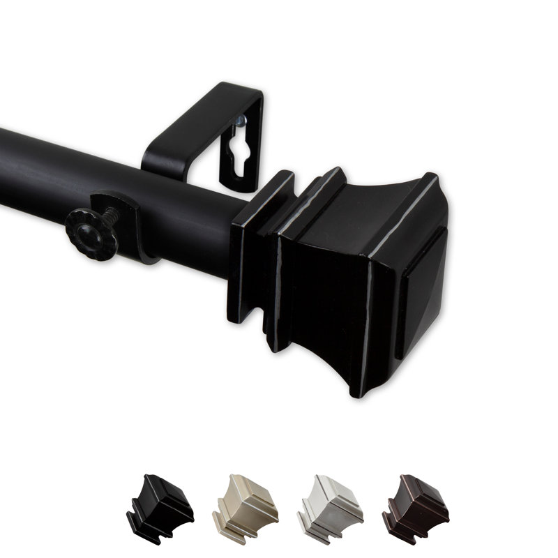 Simple Pineda 1 po, Noir, 66" – 120"
