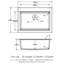 30X22" White Quartz Drop - In Kitchen Sink Workstation, High End Composite, Rounded Corners, Smooth Surface, Eliminates Vibration, Comes With Colander And Installation Guide Package Drying Rack
