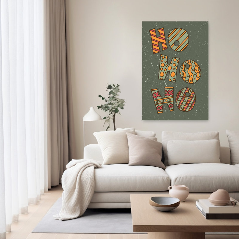 Festive Ho Ho Ho, 60" H x 40" W
