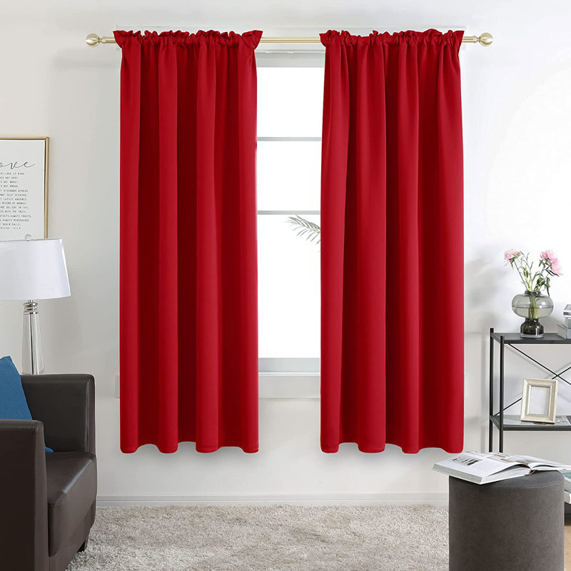 Rideaux occultant et isolant Northmoore, Rouge véritable, L 42 po x L 63 po