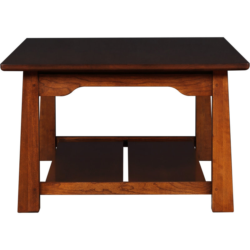 Park Slope Solid Wood 4 Legs Coffee Table with Storage, Pasadena