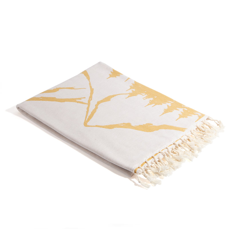  Serviette turque douce en coton biologique à imprimé montagne, peshtemal de plage résistant au sable, mince et absorbante, 66 po x 36 po