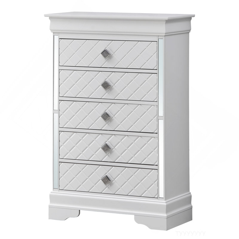 Commode Verona, champagne argenté, Argent argent
