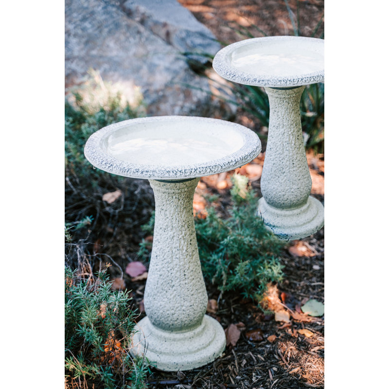 Bain d'oiseaux Dezera, H 23,5 po x l 17,5 po x P 17,5 po, Jaune