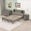 Ensemble de chambre à coucher, lit plateforme, table de chevet et commode avec tiroirs 3 pièces Halldin-342232393-342232394
