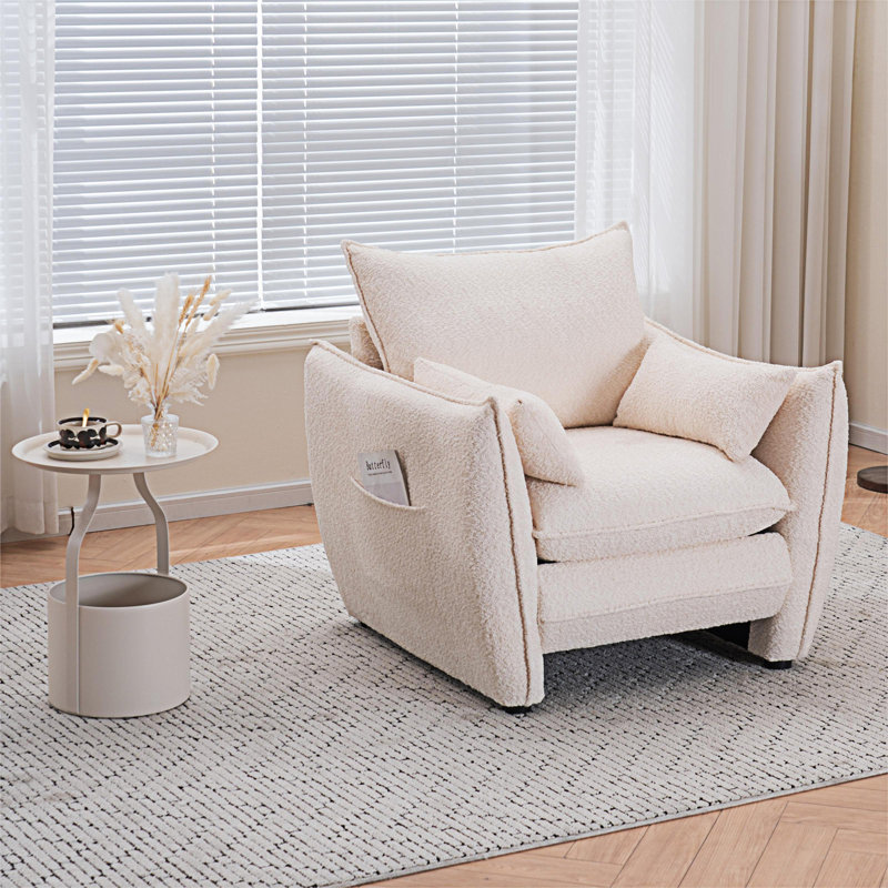 Chaise de salle à manger Sharp-Angle, Beige
