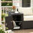 Comfortable Garden Sofa,Patio Sofa,3 Seater Wicker Outdoor Couch