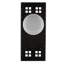 Assiette artisanale avec bouton de porte en porcelaine blanche-20068899